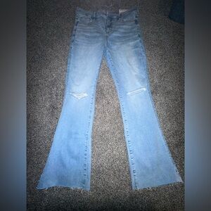 American Eagle Outfitters Light Blue Wide Leg Jeans